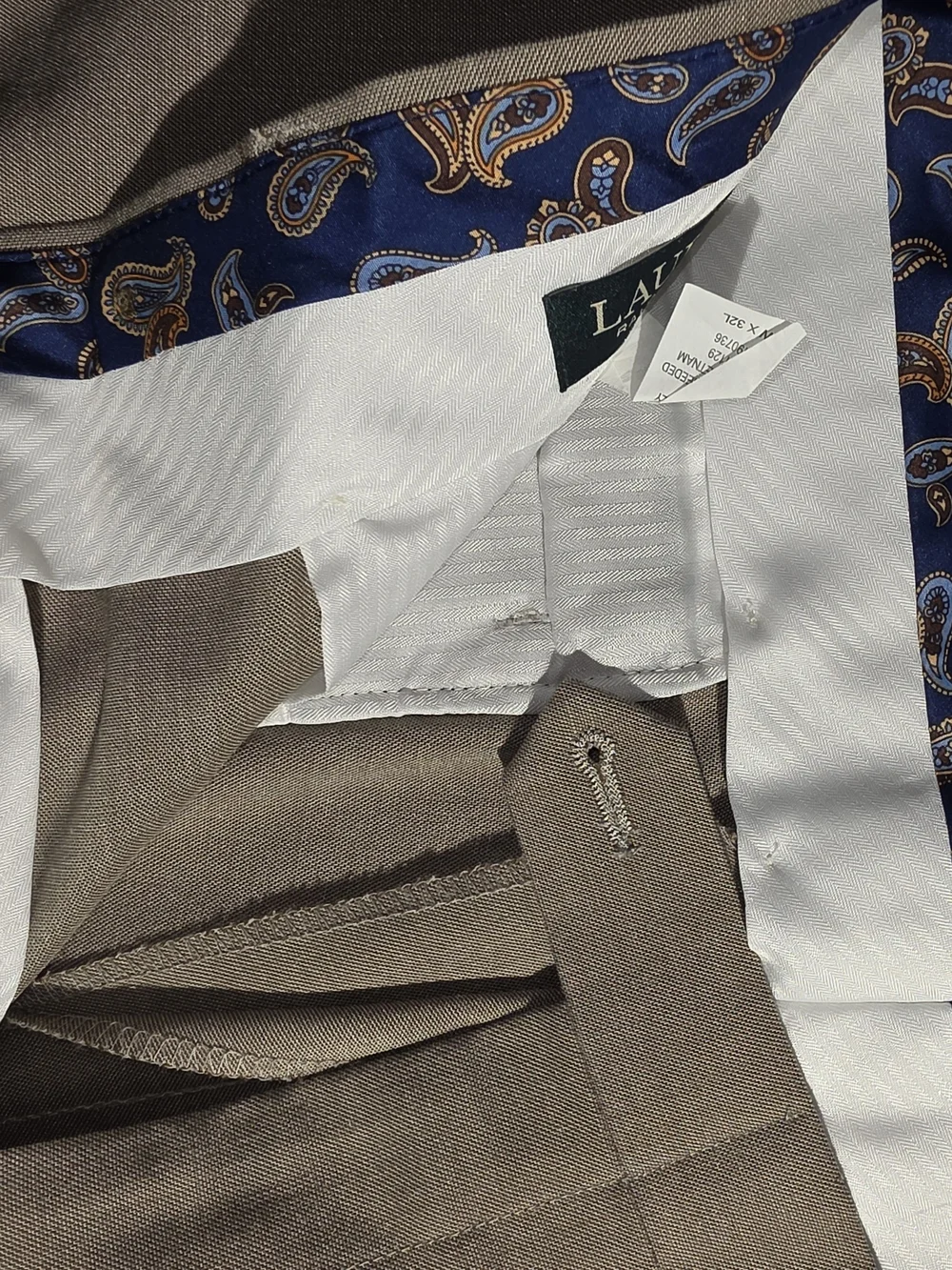 Ralph Lauren Beige Dress Trousers 32/32